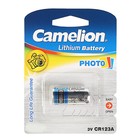 Батарейка литиевая Camelion, CR123A-1BL (CR123A-BP1), для фото, 3В, блистер, 1 шт. - Фото 1