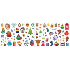 250 новогодних наклеек «Снежный шар», 8 стр. - Фото 3