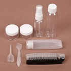 Набор для хранения, в чехле, 8 предметов, цвет розовый/прозрачный - фото 804052855