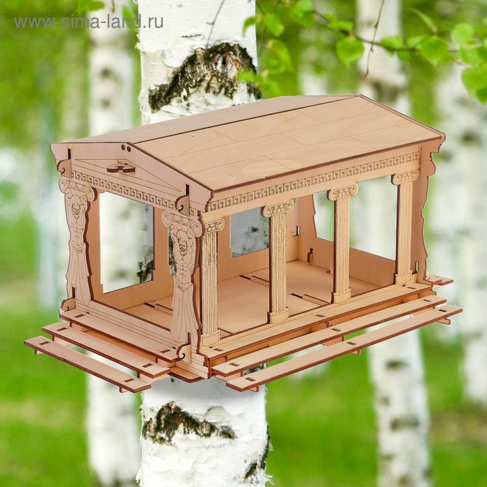 Кормушка для птиц «Акрополь», 28 × 40 × 20 см - Фото 1