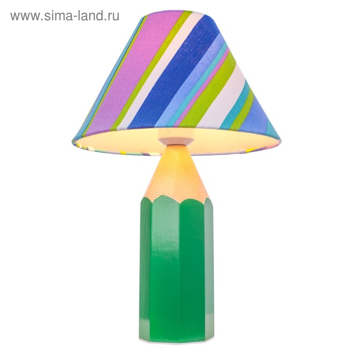 Настольная лампа KIDS 40Вт E27 зеленый 25x25x40см - Фото 1