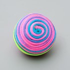 Мяч текстильный "Полосатик", 4,8 см, микс цветов - фото 8406144