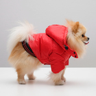 Куртка супертеплая на синтепоне, размер L (ДС 39 см, ОГ 50 см), красная - Фото 10