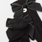 Перчатки женские MINAKU "Бант", размер 16, цвет чёрный - Фото 3