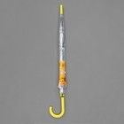Зонт - трость полуавтоматический «Подсолнухи», 8 спиц, R = 42 см, цвет жёлтый - Фото 6