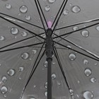 Зонт - трость полуавтоматический «Цветы», 8 спиц, R = 42 см, цвет розовый - фото 25378147