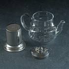 Чайник стеклянный заварочный с металлическим ситом «Бриз», 600 мл - Фото 2