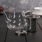 Чайник стеклянный заварочный с металлическим ситом «Бриз», 600 мл - Фото 9