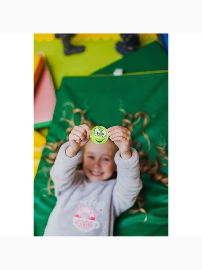 Светоотражающий элемент «Смайлик», двусторонний, d=5.3 см, цвет жёлтый