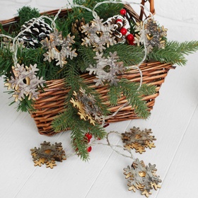 Гирлянда «Снежинки», длина 150 см