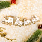 Сувенир «Новогодний поезд», 19 см, белый - Фото 2