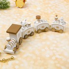 Сувенир «Новогодний поезд», 19 см, белый - Фото 3