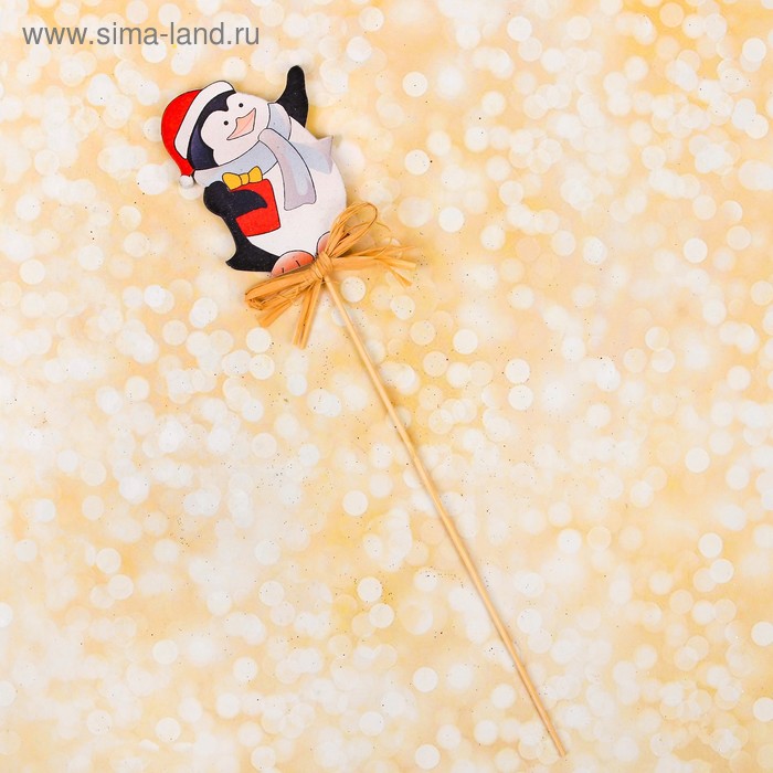 Декор на палочке «Новогодний пингвин» - Фото 1