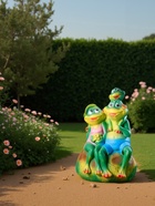 Садовая фигура из гипса «Семья лягушек», 59×31×40 см - Фото 3