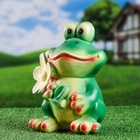 Садовая фигура из гипса «Лягушка с ромашкой», 28×25×18 см, МИКС - Фото 4