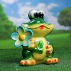 Садовая фигура из гипса «Лягушка с ромашкой», 28×25×18 см, МИКС - Фото 7