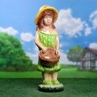 Садовая фигура "Девочка с корзиной большая" 20х24х65см микс - фото 321801520