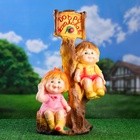 Садовая фигура из гипса «Мальчик и девочка на дереве», 66×31×40 см, МИКС - Фото 4
