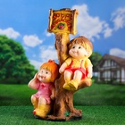 Садовая фигура из гипса «Мальчик и девочка на дереве», 66×31×40 см, МИКС - Фото 5