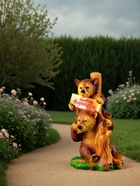 Садовая фигура из гипса «Медведи Давай дружить», 55×27×30 см - Фото 3