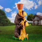 Садовая фигура "Медведи Давай дружить" 30х27х64см - Фото 3