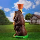 Садовая фигура "Медведи Давай дружить" 30х27х64см - Фото 4