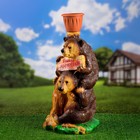 Садовая фигура "Медведи Давай дружить" 30х27х64см - Фото 5