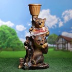Садовая фигура "Медведи Давай дружить" 30х27х64см - Фото 6
