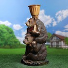 Садовая фигура "Медведи Давай дружить" 30х27х64см - Фото 7