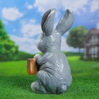 Садовая фигура "Заяц хочу капусту" 24х22х42см - фото 24396132