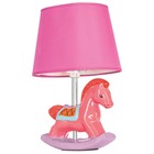 Настольная лампа Evan 40Вт E14, розовый 20x20x30 см - фото 298073127