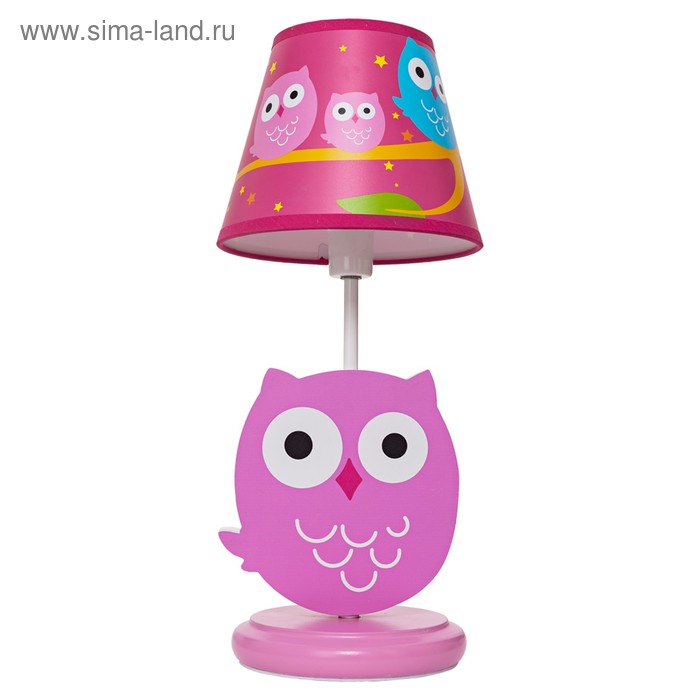 Настольная лампа Patrick 40Вт E14 розовый 17x17x43см - Фото 1