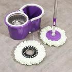 Швабра с отжимом и ведро с металлической центрифугой, 14 л, запасная насадка из микрофибры, дозатор, колёсики, цвет МИКС - Фото 2