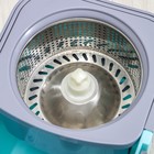 Набор для уборки: ведро на колёсиках с металлической центрифугой 14 л, швабра, запасная насадка из микрофибры, цвет МИКС - Фото 4