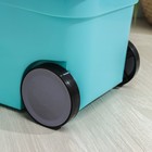 Набор для уборки: ведро на колёсиках с металлической центрифугой 14 л, швабра, запасная насадка из микрофибры, цвет МИКС - Фото 8