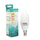 Лампа светодиодная Smartbuy, Е14, C37, 9.5 Вт, 3000 К, теплый белый свет - фото 8710145