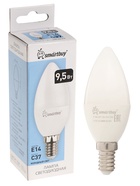 Лампа светодиодная Smartbuy, Е14, C37, 9.5 Вт, 6000 К, холодный белый свет - Фото 1