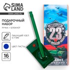 Подарочный набор «С 23 февраля!», блокнот 16 листов и ручка пластик - Фото 1