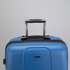 Чемодан средний 24", отдел на молнии, кодовый замок, 4 колеса, цвет голубой - Фото 5