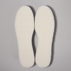 Стельки для обуви, утеплённые, универсальные, трёхслойные, р-р RU до 46 (р-р Пр-ля до 46), 29 см, пара, цвет белый - фото 212502