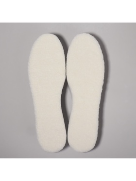 Стельки для обуви, утеплённые, универсальные, трёхслойные, р-р RU до 46 (р-р Пр-ля до 46), 29 см, пара, серые