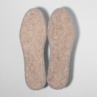 Стельки для обуви, утеплённые, двухслойные, фольгированные, окантовка, р-р RU 39 (р-р Пр-ля 41), 25,5 см, пара, цвет серый - фото 212521