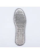 Стельки для обуви, утеплённые, двухслойные, фольгированные, окантовка, р-р RU 39 (р-р Пр-ля 41), 25.5 см, пара, серые - Фото 3