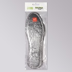 Стельки для обуви, утеплённые, двухслойные, фольгированные, окантовка, р-р RU 39 (р-р Пр-ля 41), 25.5 см, пара, серые - Фото 5