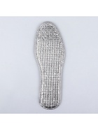 Стельки для обуви, утеплённые, двухслойные, фольгированные, окантовка, р-р RU 38 (р-р Пр-ля 40), 25 см, пара, серые - Фото 3