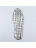 Стельки для обуви, утеплённые, двухслойные, фольгированные, окантовка, р-р RU 37 (р-р Пр-ля 39), 24.5 см, пара, серые - Фото 2