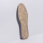 Стельки для обуви, утеплённые, двухслойные, фольгированные, окантовка, р-р RU 36 (р-р Пр-ля 39), 24 см, пара, цвет серый - фото 212536