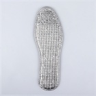 Стельки для обуви, утеплённые, двухслойные, фольгированные, окантовка, р-р RU 36 (р-р Пр-ля 39), 24 см, пара, цвет серый - фото 212537