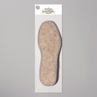 Стельки для обуви, утеплённые, двухслойные, фольгированные, окантовка, р-р RU 37 (р-р Пр-ля 39), 24.5 см, пара, серые - Фото 5