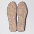 Стельки для обуви, утеплённые, двухслойные, фольгированные, окантовка, р-р RU 36 (р-р Пр-ля 38), 24 см, пара, цвет серый - Фото 3